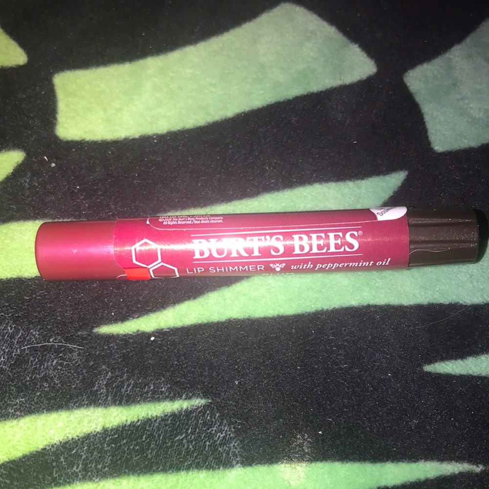🆕Burts Bees Lip Shimmer - Plum by Burts Bees for Women - 0.09 oz Lip Balm💄